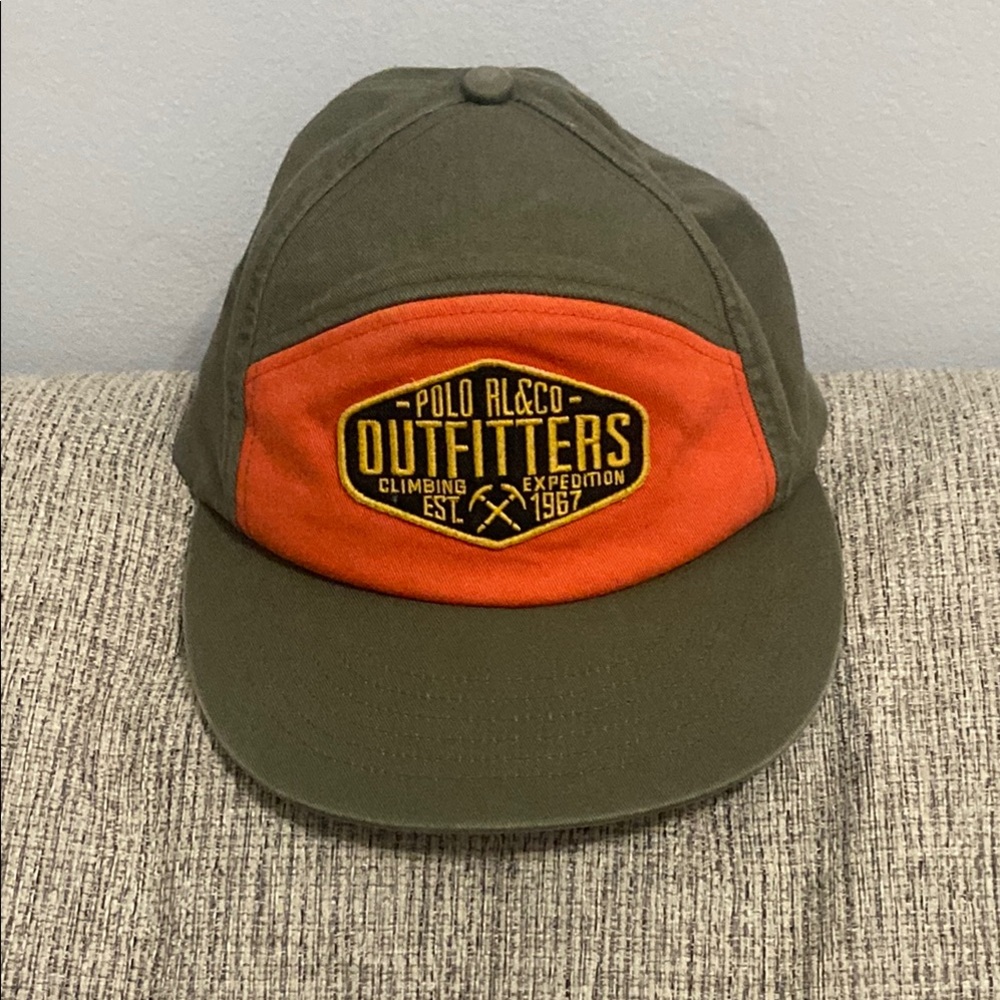 Polo RL & Co Olive and Orange Cap